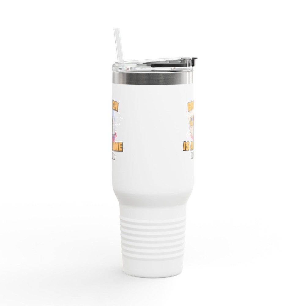 40oz Insulated Brunch Vibes Travel Mug for Hot & Cold Drinks