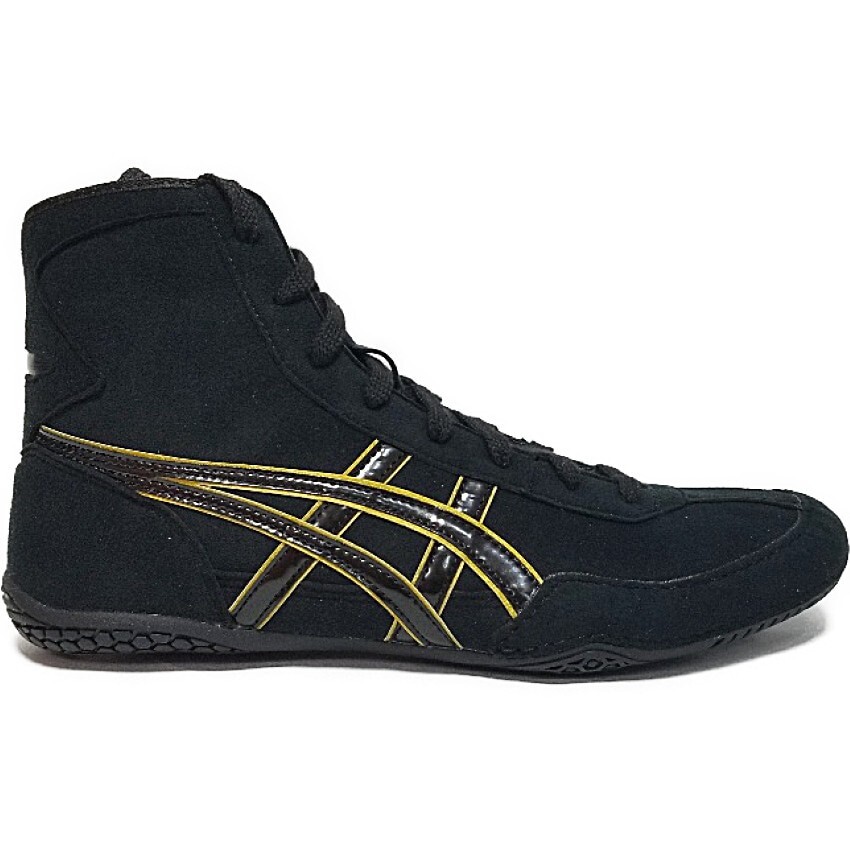 ASICS Wrestling Shoes 1083A001 EX-EO TWR900 Boxing  Black Black Line Gold New