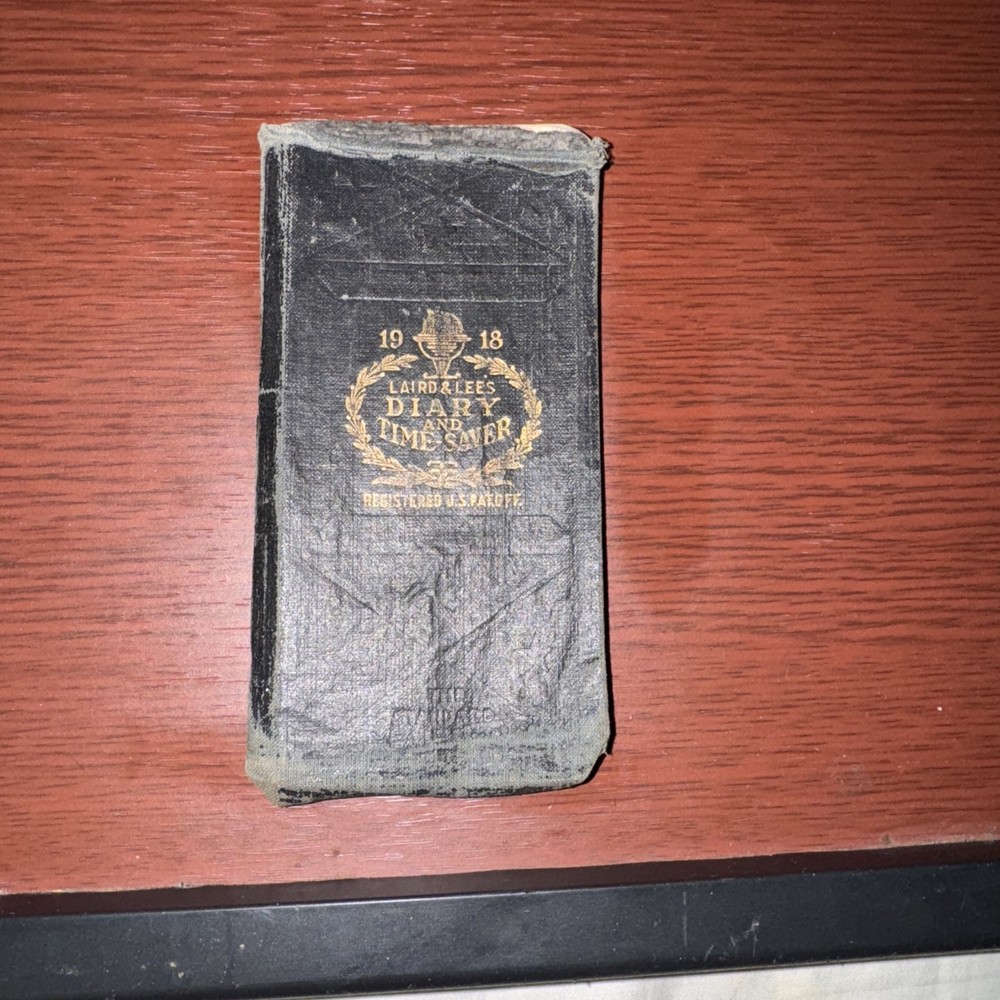 Antique 1918 Laird & Lee Diary Notebook Registered U.S. Patent Office