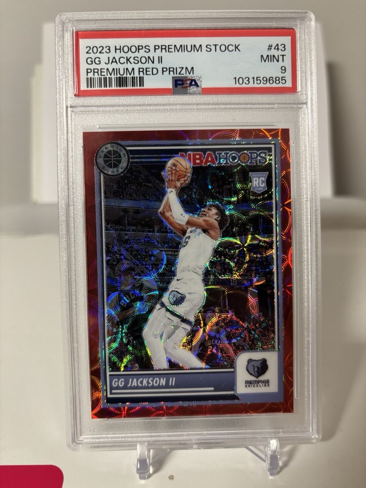 GG Jackson PSA 9 /88 Red Prizm 2023-2024 NBA Hoops Premium Stock Rookie