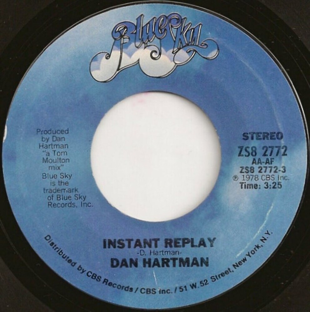 Dan Hartman - Instant Replay - Blue Sky - ZS8 2772 - 7