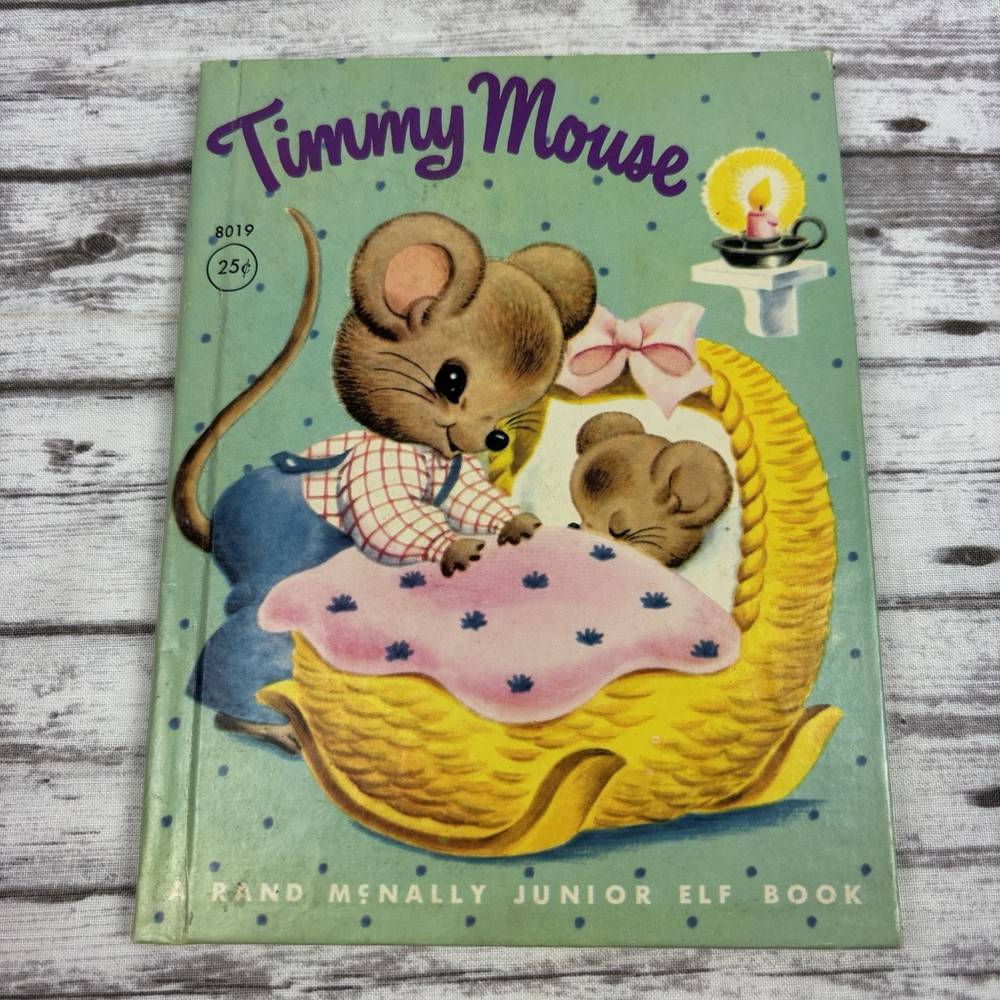 1951 Rand McNally Jr elf book Timmy Mouse Good Condition For Age