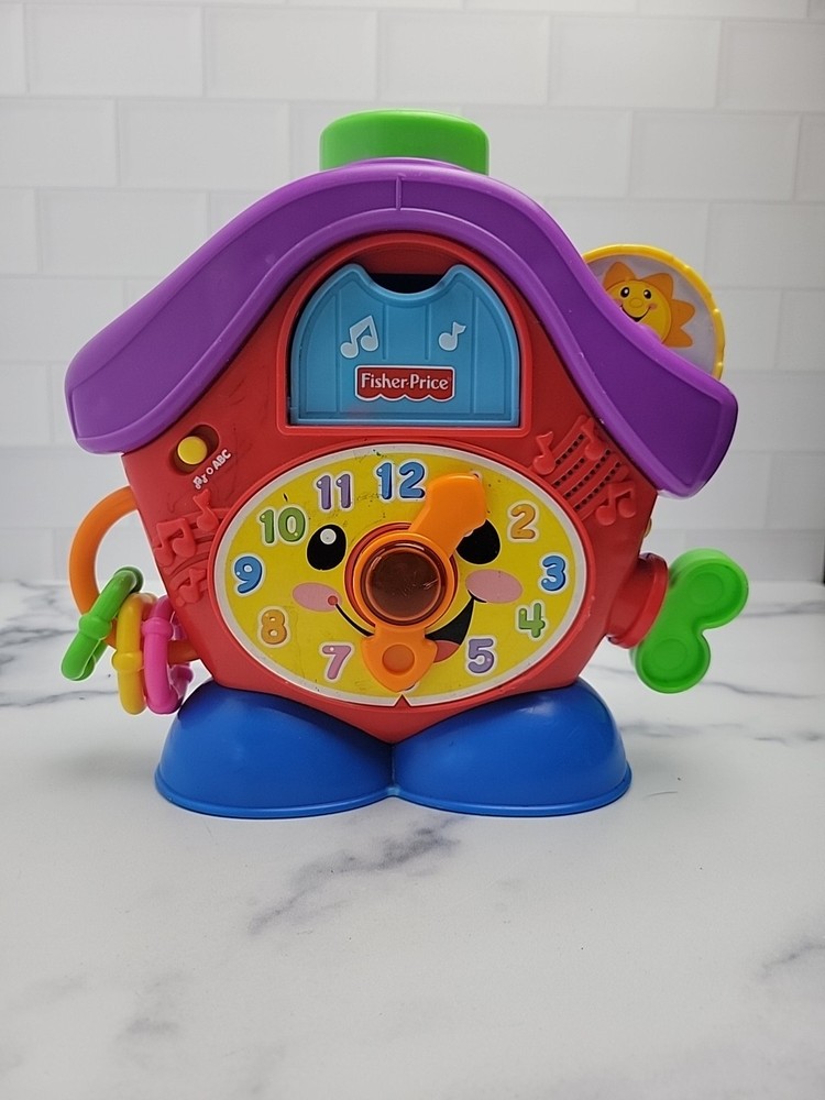 Fisher Price Laugh & Learn Peek-A-Boo Cuckoo Clock with Lights & Music for Babies  