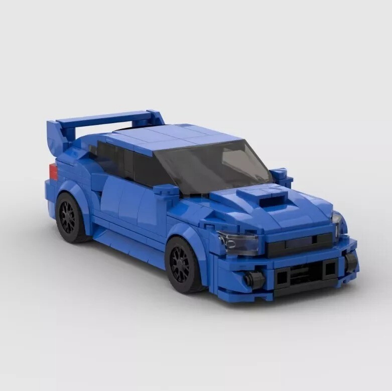 LEGO Car MOC Subaru WRX STI Speed Champions Rally Racing Sports Car gift for All