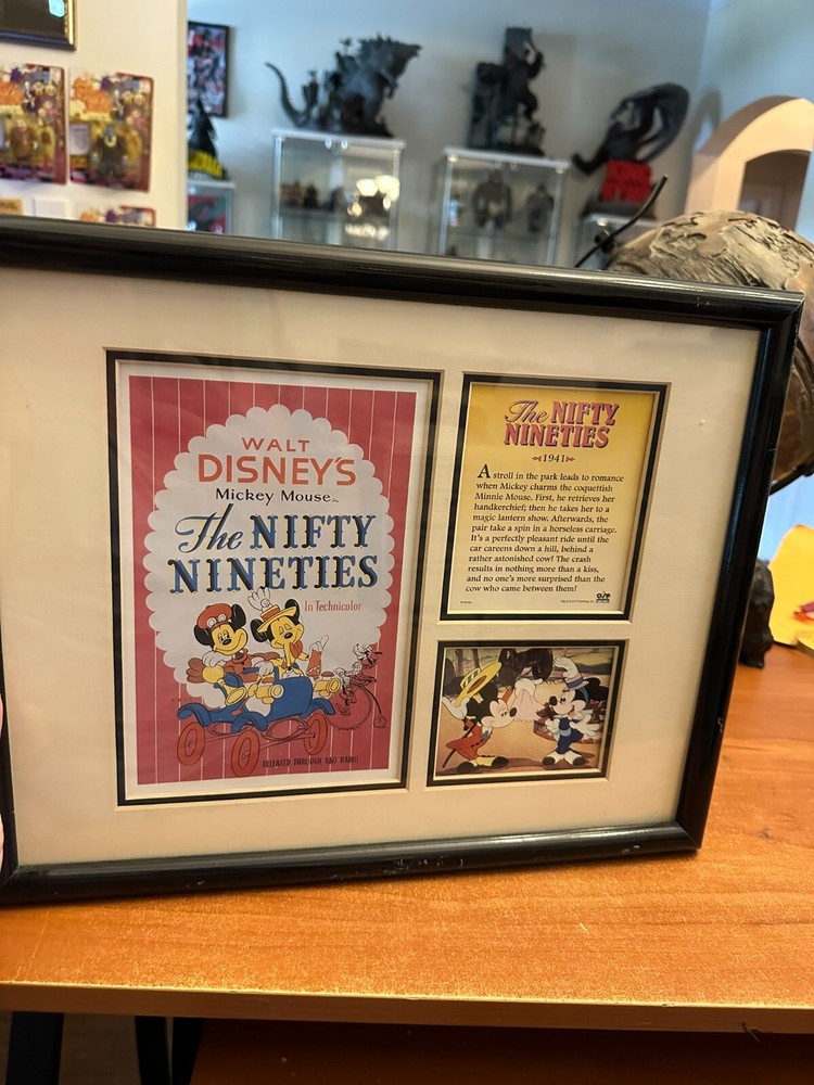 Walt Disney Nifty Nineties Framed Picture 15 x 12 with COA