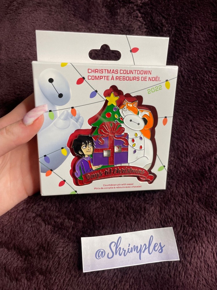 DISNEY PIN Big Hero 6 BAYMAX Christmas Advent Calendar LE NO YEAR NEW HTF-image