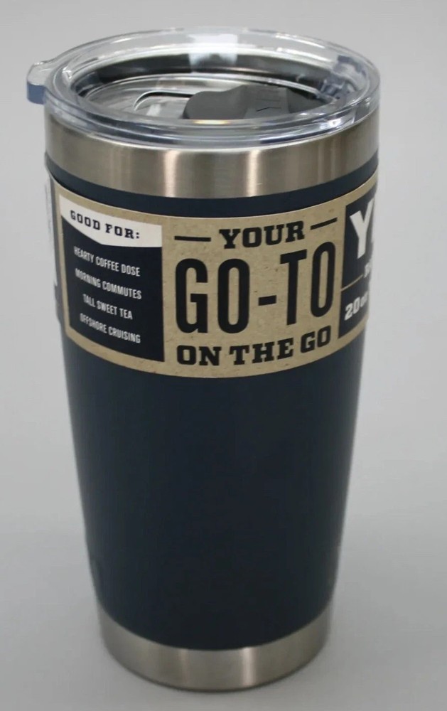 YETI Navy 20oz Stackable RAMBLER - Authentic - Mag Lid ️ Fast ️