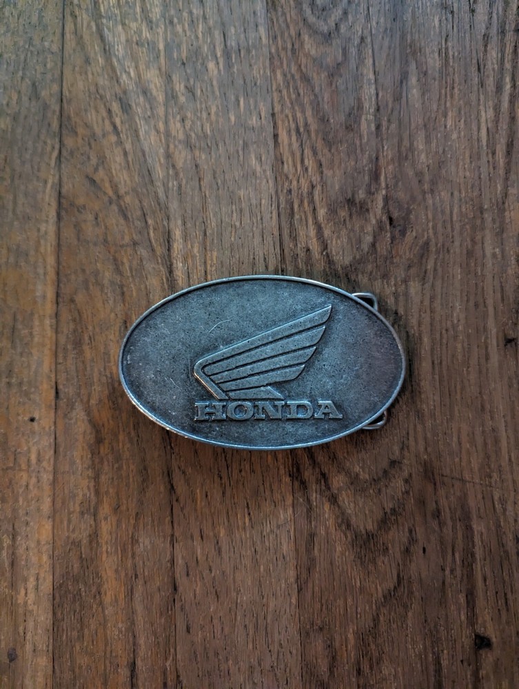 Honda Racing Motorcycle Dirt Bike Metal Belt Buckle