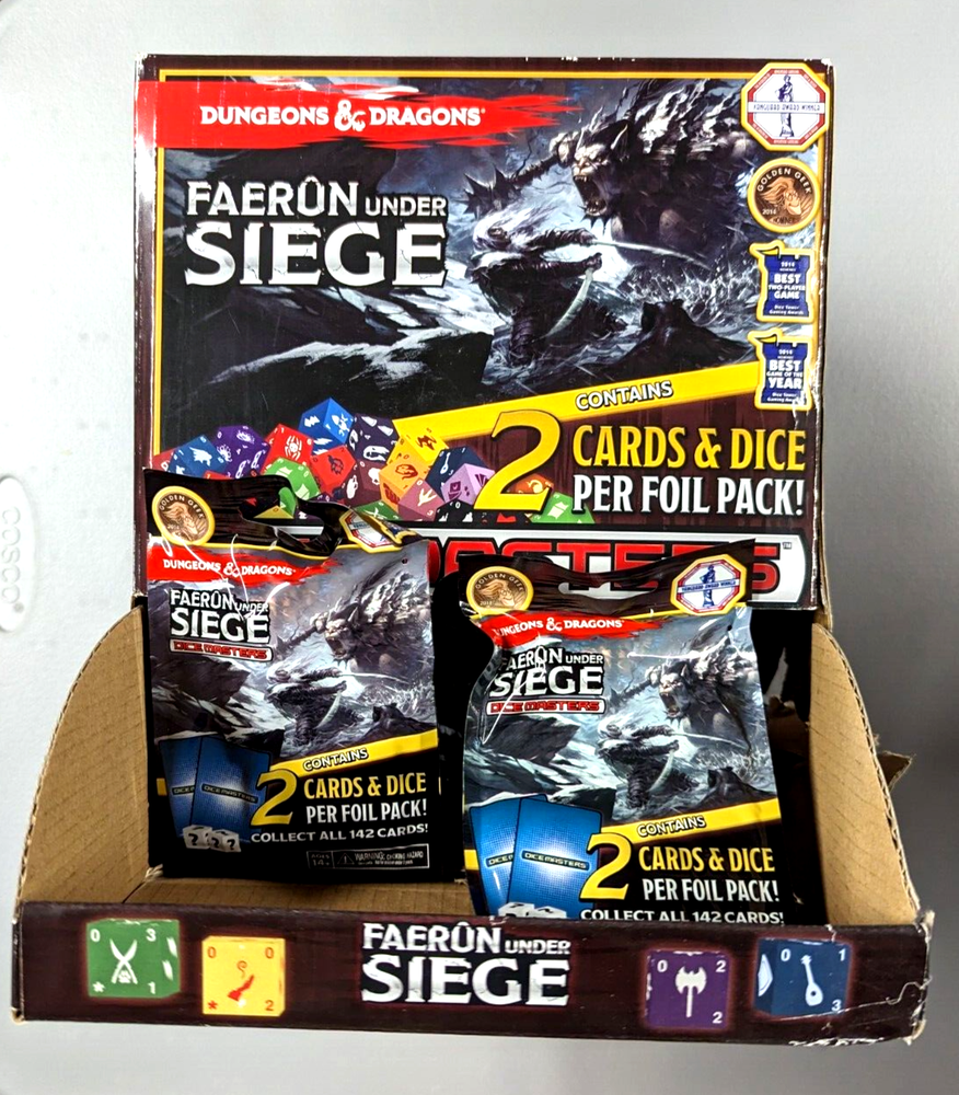 Dungeons & Dragons - Dice Masters FAERUN UNDER SIEGE Foil Packs - Sealed New