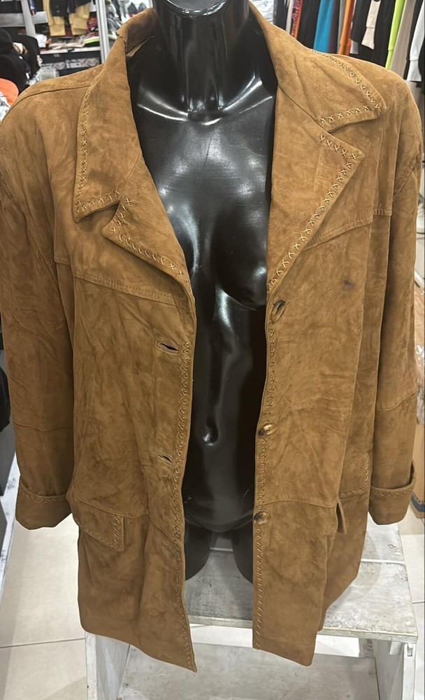 Genuine Brown Real Leather Jacket for Women Size 54 LLD201