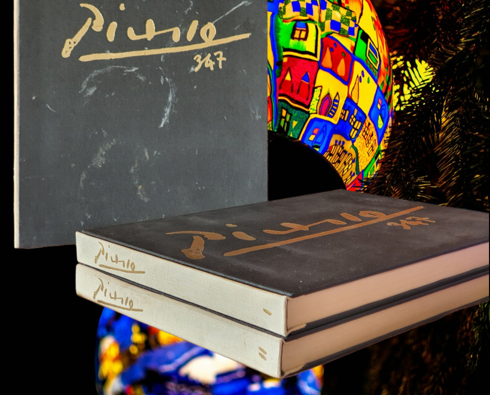 Picasso 347 First Edition by Georges Bloch Two Volumes Catalog Raisonné 1970 HTF