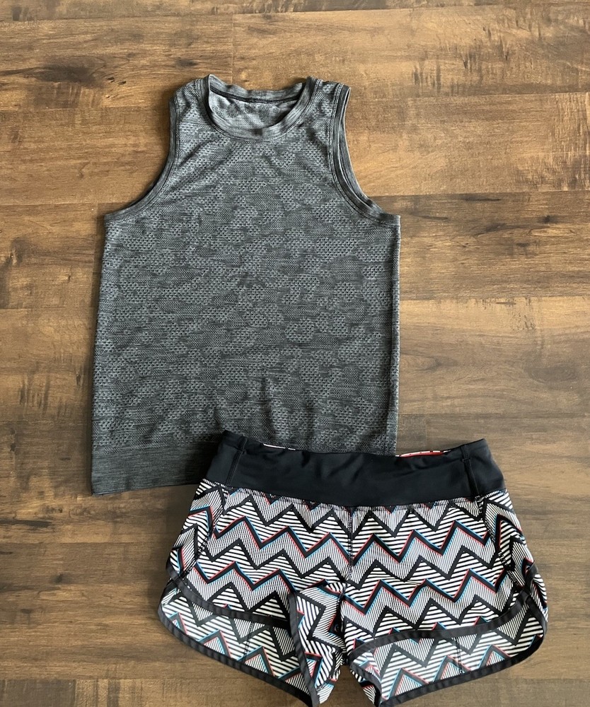 Lululemon Seawheeze Speed Short & Breeze Tank Size 4 Bundle of 2