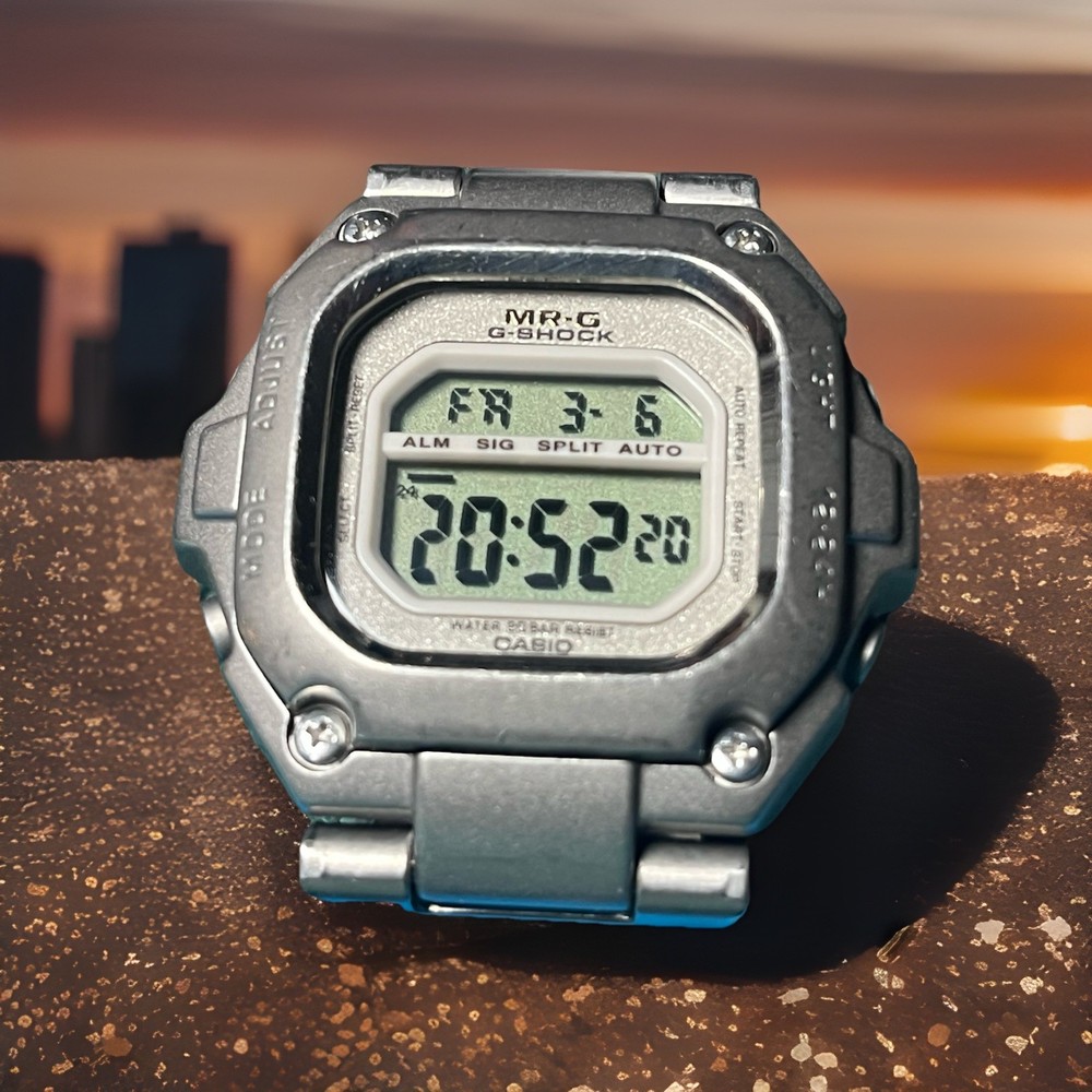 Casio G-SHOCK MR-G MRG-110T Digital Titanium Quartz Bracelet Wristwatch