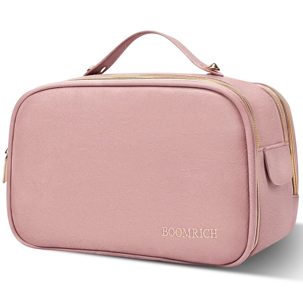 BOOMRICH Large Waterproof Travel Makeup and Toiletry Bag for Women