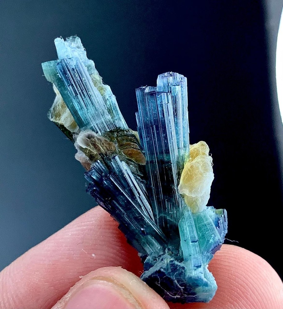 33 Carat Indicolite Tourmaline Crystal Specimen From Afghanistan