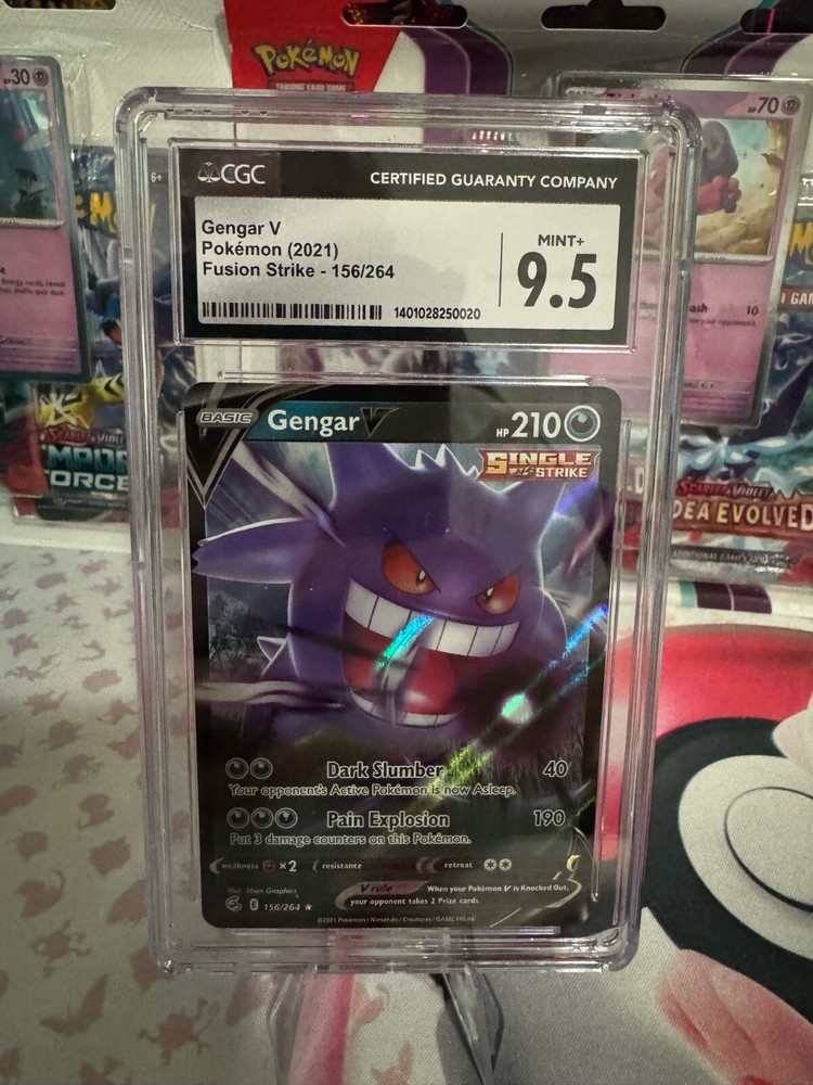 Gengar V 156/264 Holo Fusion Strike Pokemon Card SWSH08