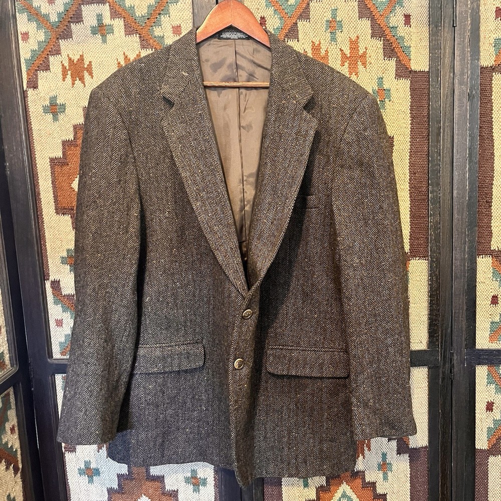 Men's Size 46 Long Tweed Blazer Jacket Coat by TownCraft - Premium Quality Wear
