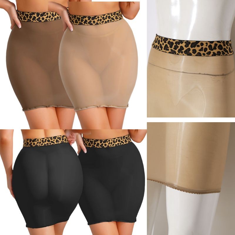 Sheer Transparent Pencil Miniskirt Wrap Skirt for Women Nightwear