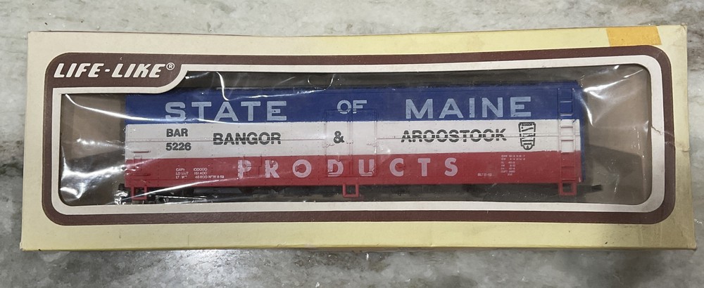 Life-like toy train car state of Maine products￼ bangor & aroostook￼￼ boxcar ￼