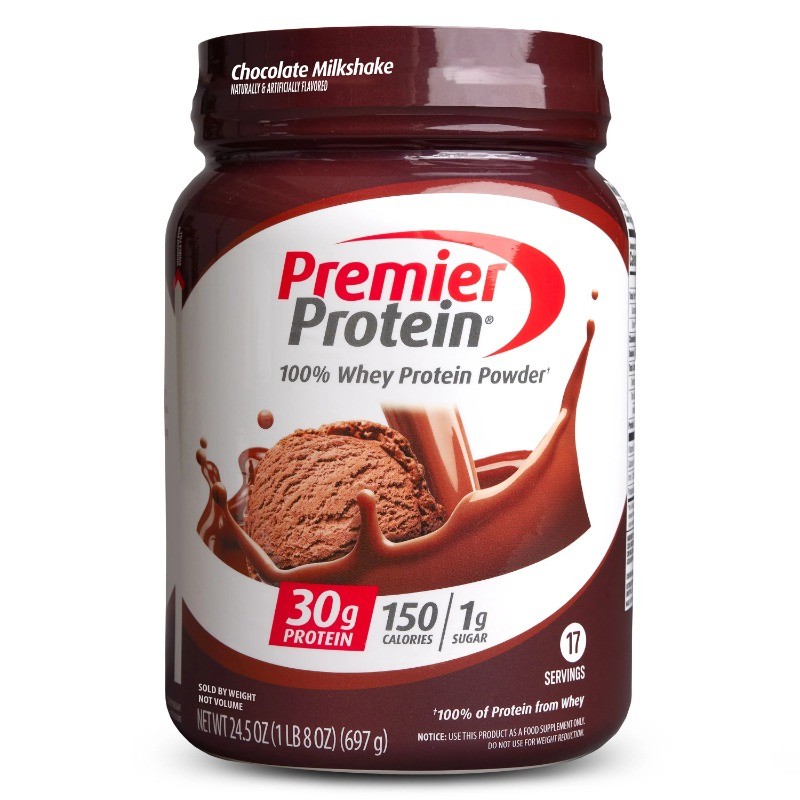 Premier Protein Chocolate Whey Powder 30g Protein 24.5 oz 1.5 lb