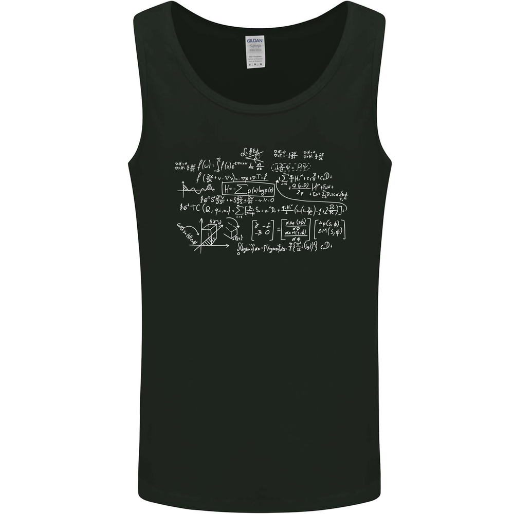 Mathematical Formula Funny Maths Mens Vest Tank Top
