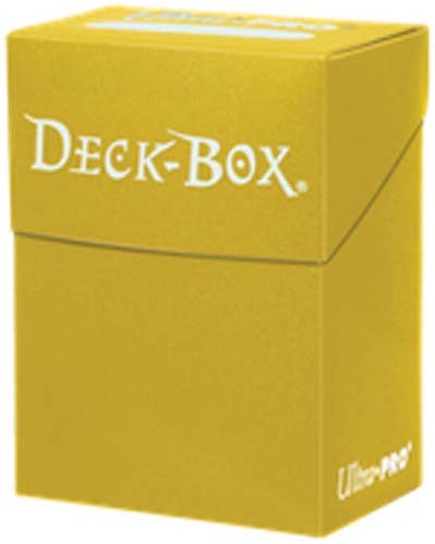 Solid Deck Box - Yellow Ultra Pro GAMING SUPPLY BRAND NEW ABUGames