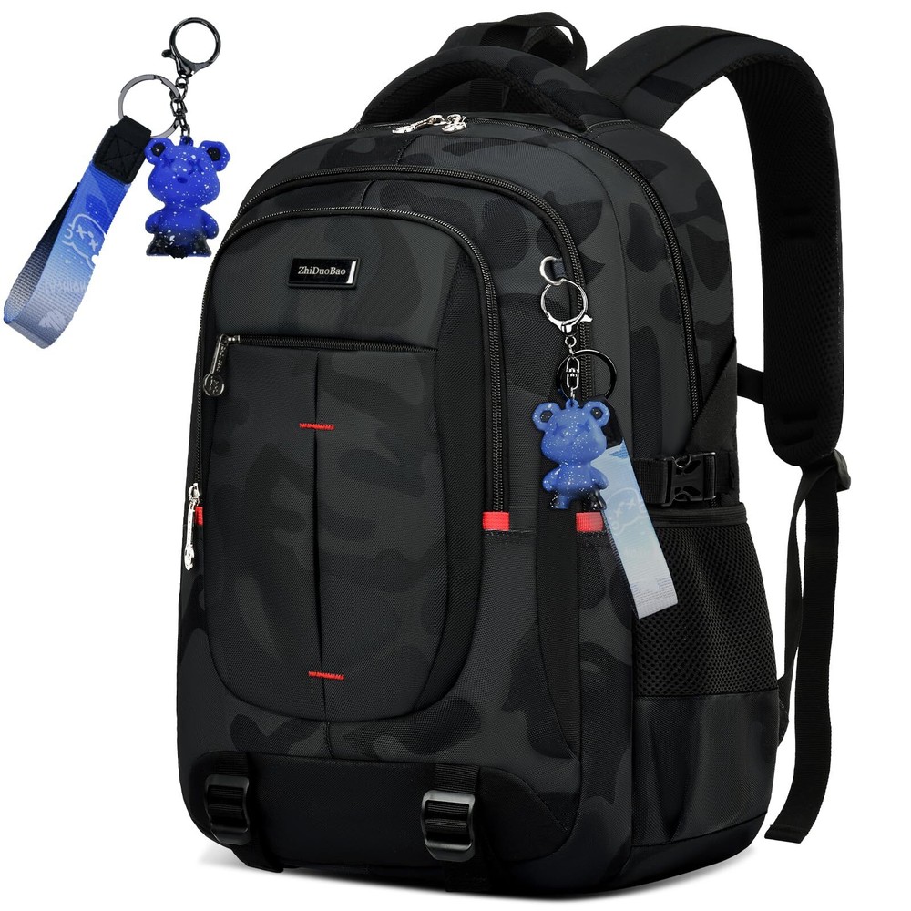 Boys 'large-capacity camouflage backpack, waterproof casual backpack for trav...