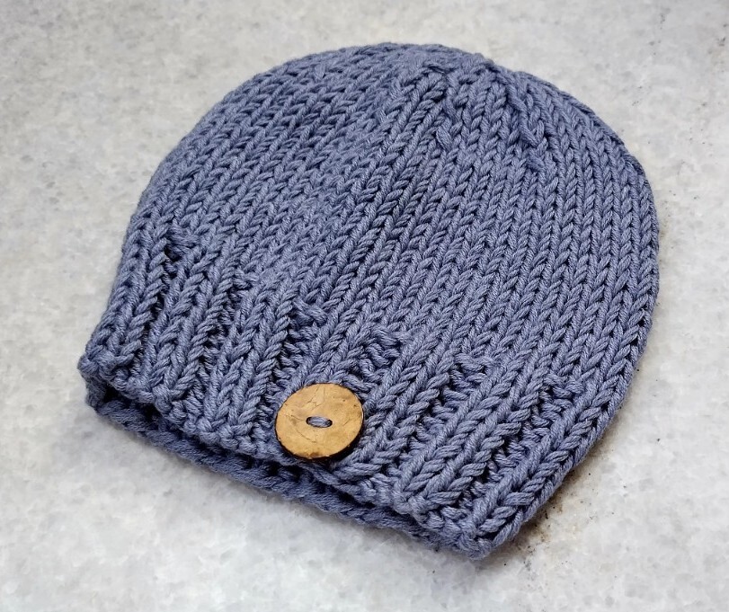 Handmade knitting grey baby hat 🩶