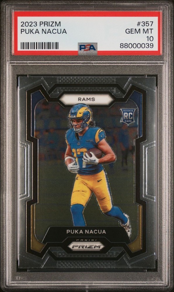 2023 Panini Prizm #357 PUKA NACUA Rookie RC Base PSA 10 Gem Mint