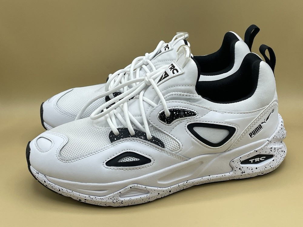 Size 9 Puma TRC Blaze Chance Men Shoes 386430-01 Casual Sneakers White / Black
