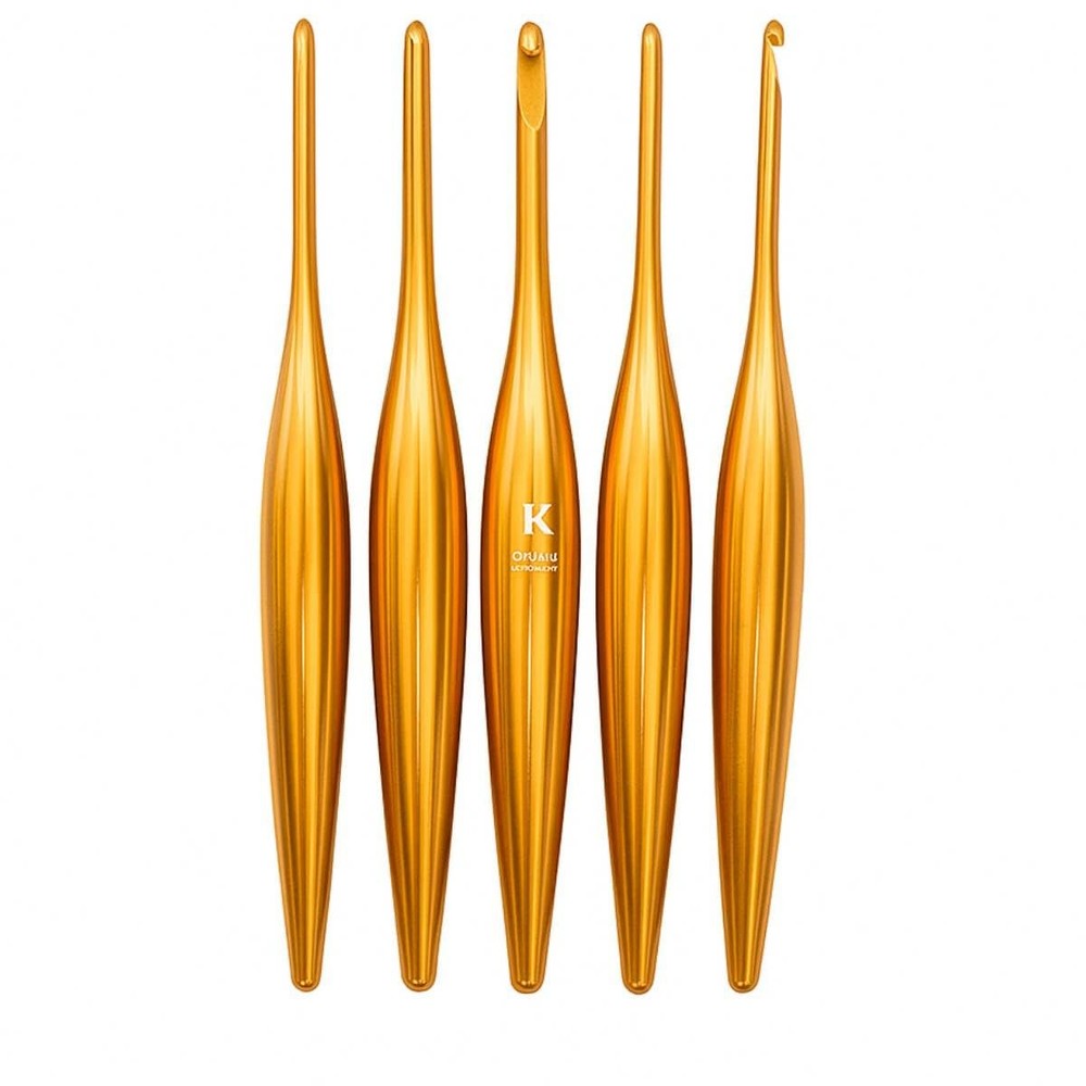 Furls Crochet Hook, Limited Edition Bronze Streamline Metal, Ergonomic Handle...