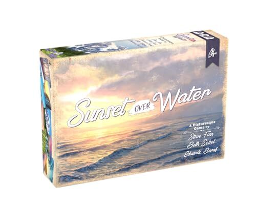 Sunset Over Water Card Game for Painting Stunning Landscapes and Competing with Friends