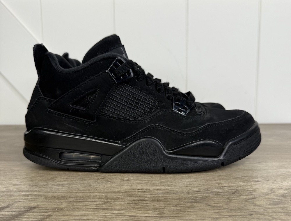 Jordan 4 Retro 2020 Low Black Cat 408452-010 Size 7Y