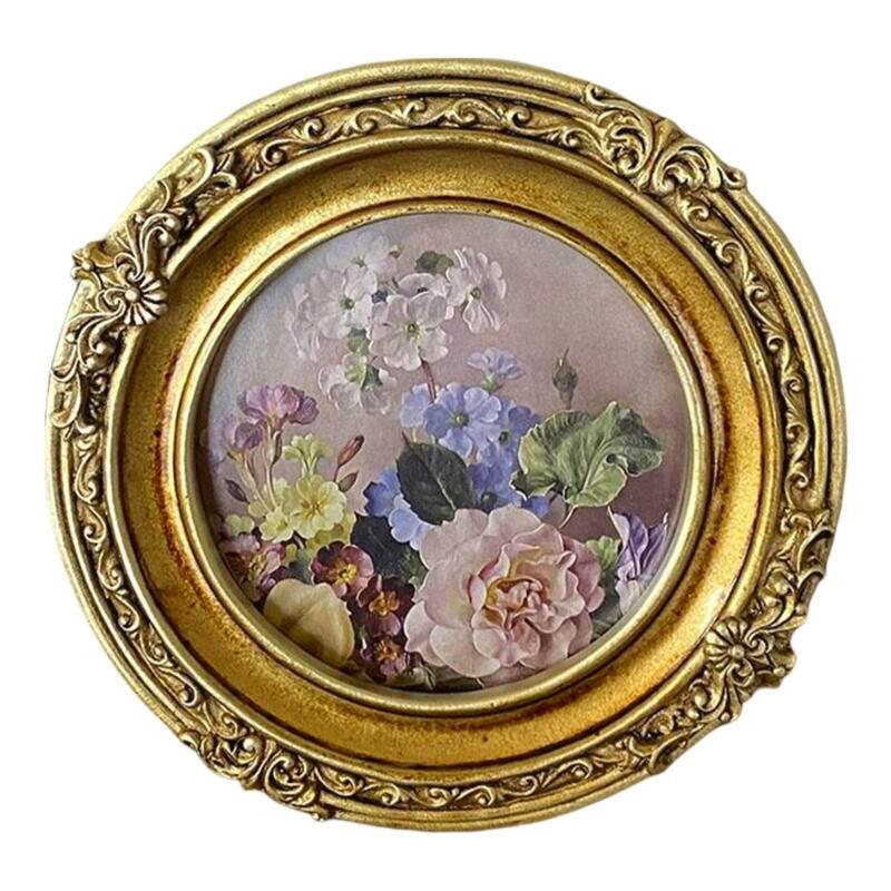 Vintage European Floral Embossed Photo Frame - Elegant Home Décor