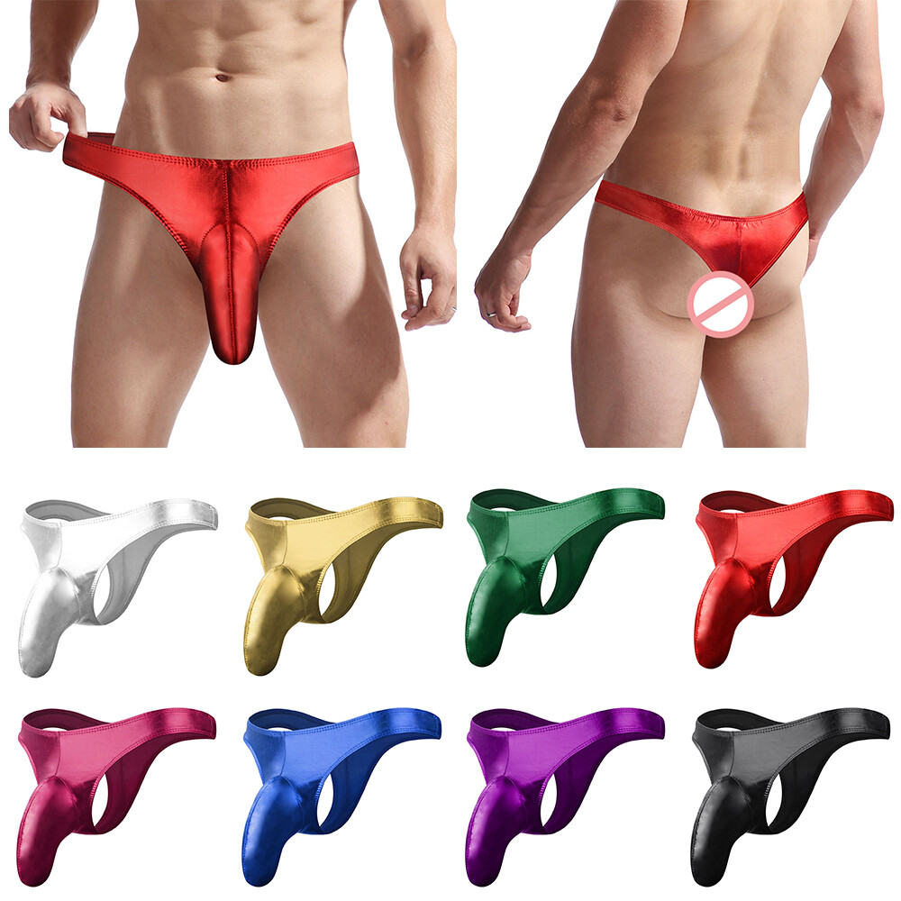 Underwear T back Briefs Sexy Panties Lingerie Men Thongs G-string Gay Pouch Bag