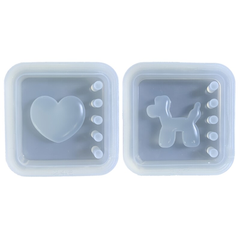 Resin Casting Molds,Resin Art Shaker Mold,Crystal Silicone Hollow Mold