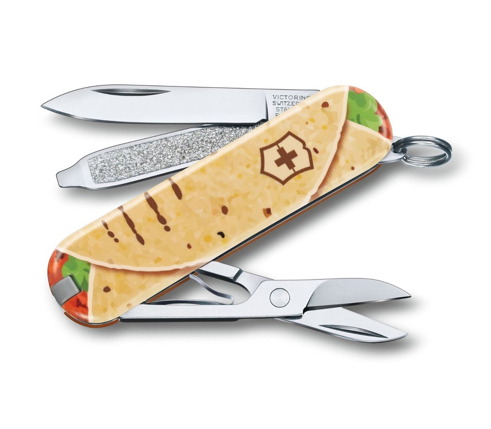 Victorinox Swiss Army Classic Knife with Mexican Tacos Design 0.6223.L1903