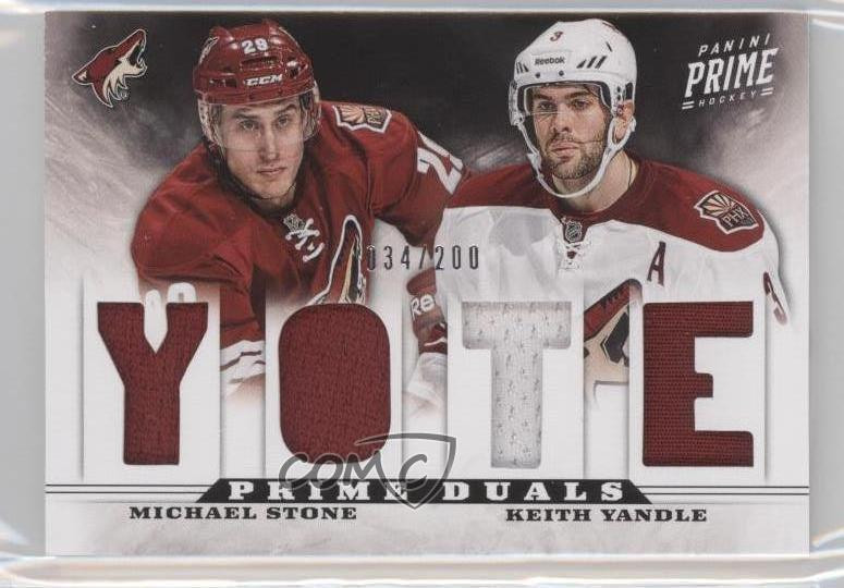 2012-13 Panini Prime Duals /200 Yandle & Stone RC #34 Rookie Card