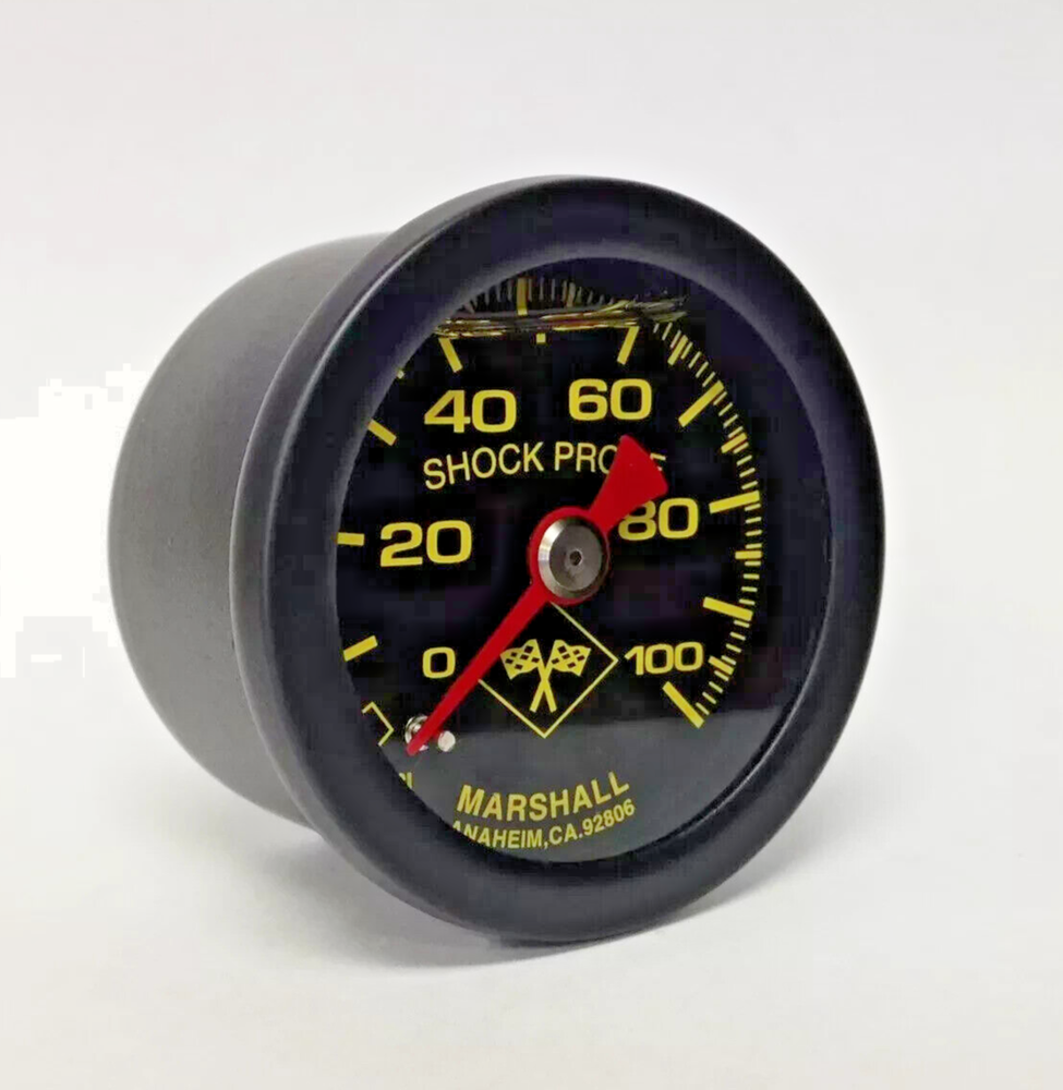 Marshall Gauge 0-100 psi Fuel Pressure Oil Pressure 1.5