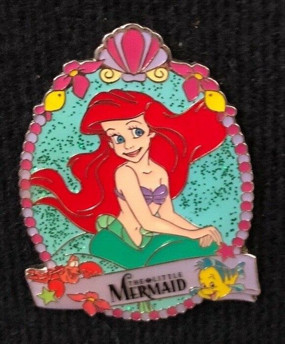 UK Disney Store Little Mermaid Ariel Name Sash Disney Pin 28078