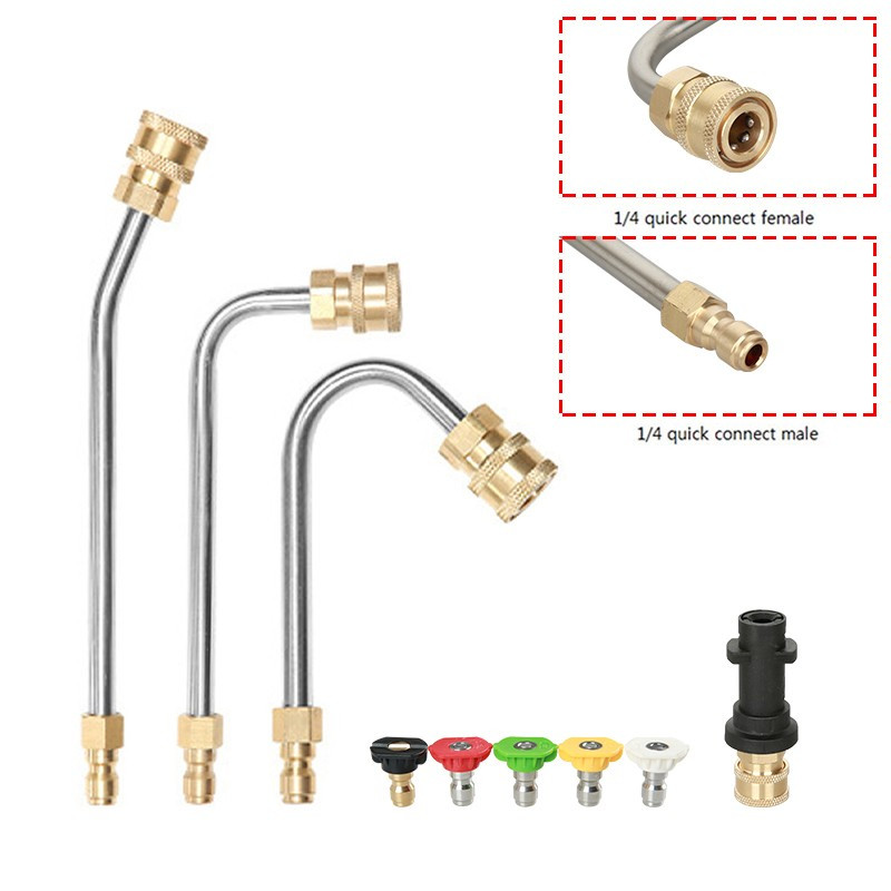 Karcher K2 K3 K4 K5 K6 High Pressure Washer Nozzle 30° 90° U-shape 1/4 Inch  