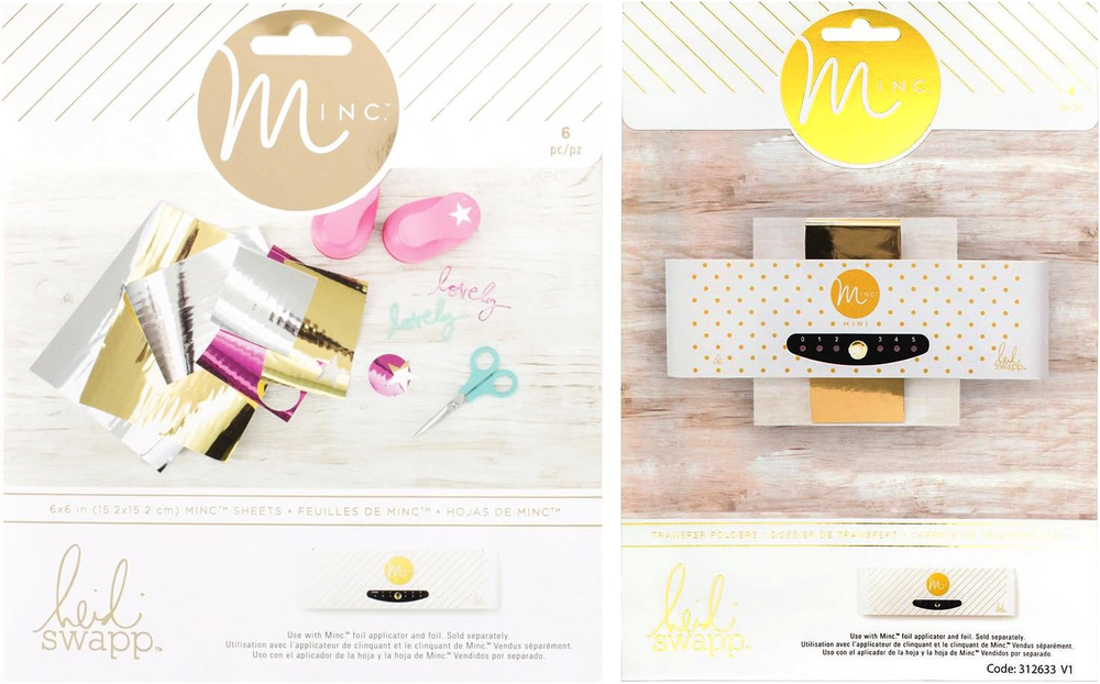 Heidi Swapp - Mini Minc - Transfer Folders & Toner Sheets - 6 Inch Foiling Ma...