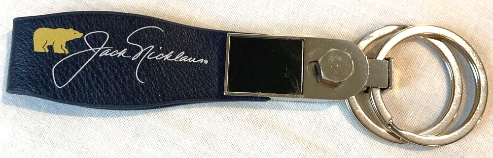 Jack Nicklaus Bear Signature Double Ring Keychain Golf Gift