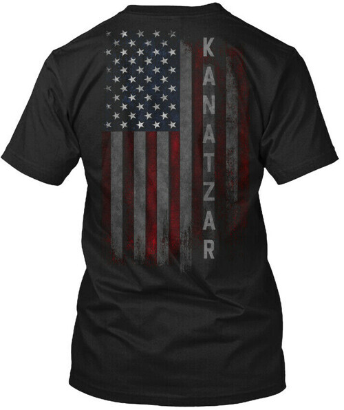 Kanatzar Family American Flag T-Shirt Made in the USA Size S to 5XL