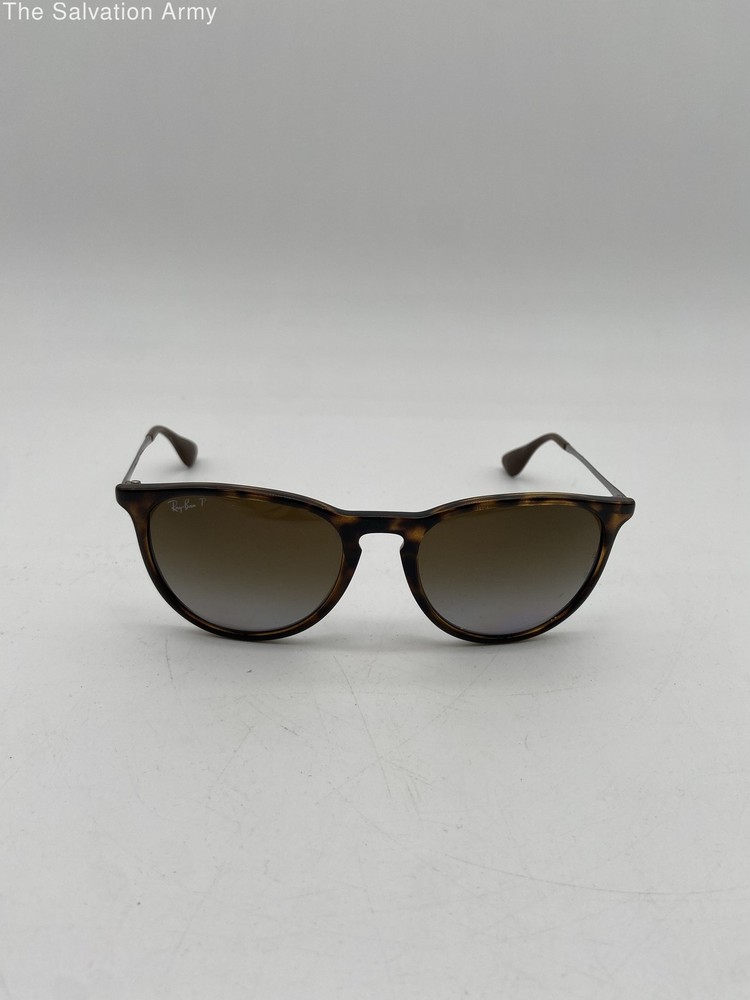 Ray-Ban Women's Erika RB4171 Havana Polarized Cat Eye Sunglasses with COA