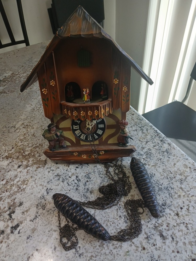 Vtg Cuckoo Clock By Reuge-Germany Guc!