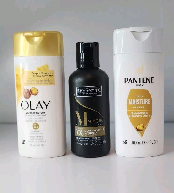 Lot Of 3 Travel Size Personal Care 2 Shampoo 1 Body Wash Size 3 .oz Each New