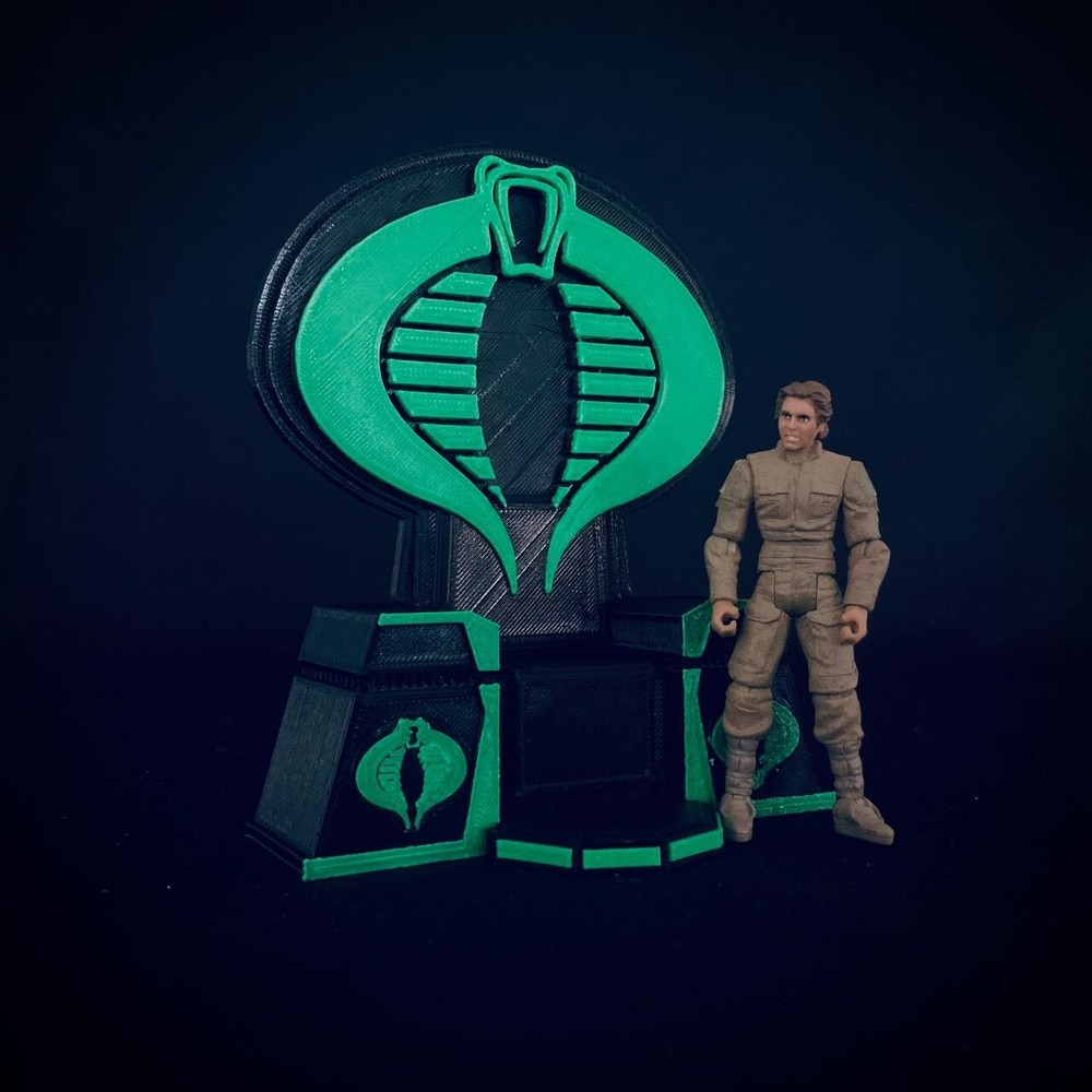 Custom Cobra Commander Throne #2 (Green) for 6 inch (1:12) Figure Diorama