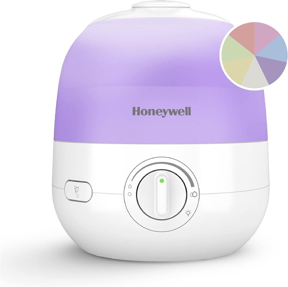 Honeywell Ultra Glow Light Changing Humidifier and Diffuser – Cool Mist White