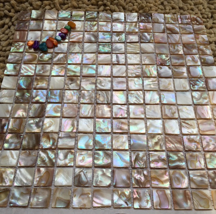Shell Mosaic Tile Mother of Pearl Kitchen Bathroom Backsplash Shower Tiles